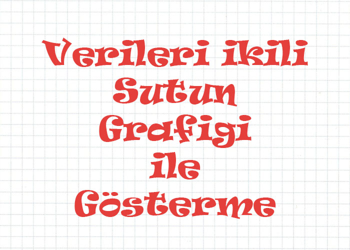 Verileri İkili Sütun Grafiği İle Gösterme