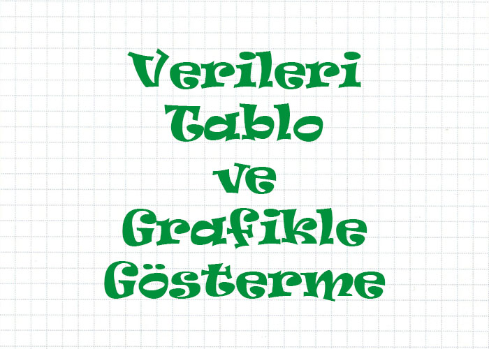 Verileri Tablo ve Grafikle Gösterme