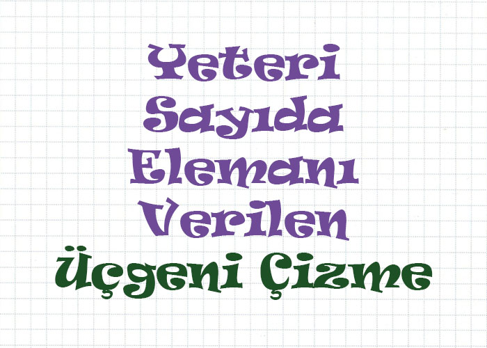 Üçgenin çizimi