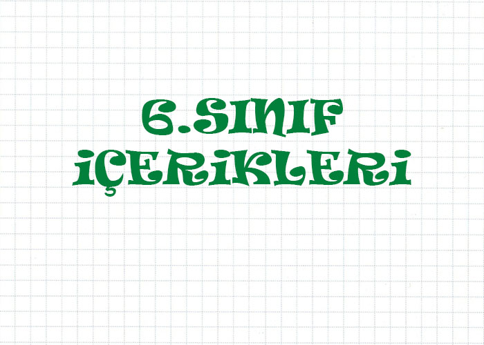 6.sinif içerikleri