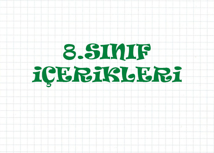 8.sinif içerikleri